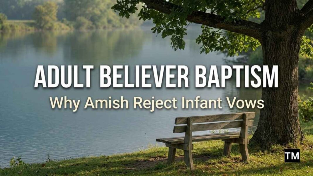 Amish adult believer baptism explanation and theological background